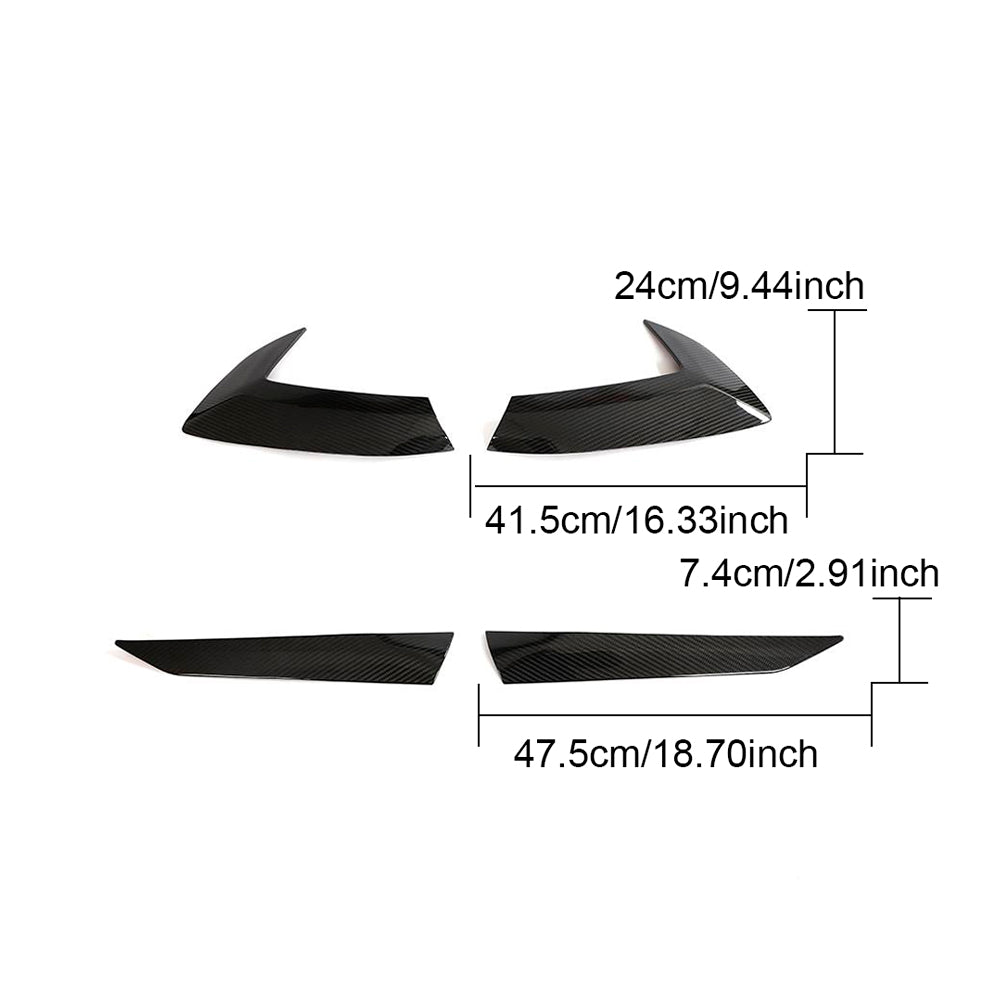 DynaCarbon™️ Carbon Side Scoop Trim for Chevrolet Corvette C8 2020-2021