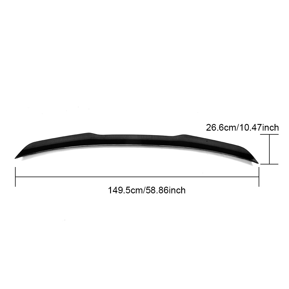 DynaCarbon™️ VZ Style Carbon Rear Spoiler for Ford Mustang Coupe Roush 2015-2023