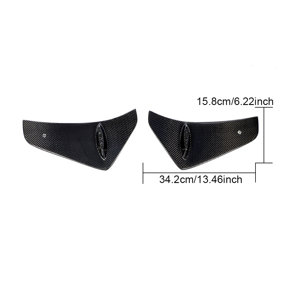DynaCarbon™️ Carbon Front Bumper Canards for Tesla Model 3 2018-2020