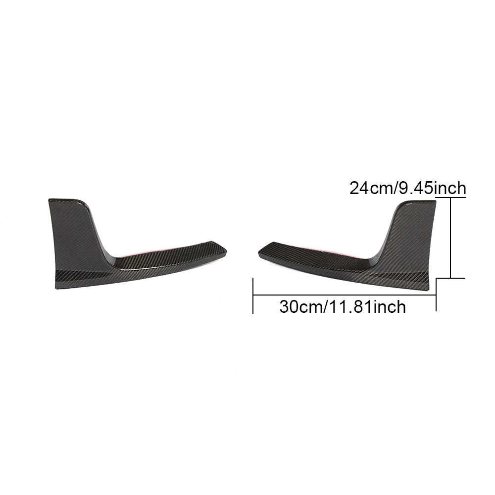 DynaCarbon™️ Carbon Rear Bumper Splitter for Tesla Model 3 Sedan 2016-2019