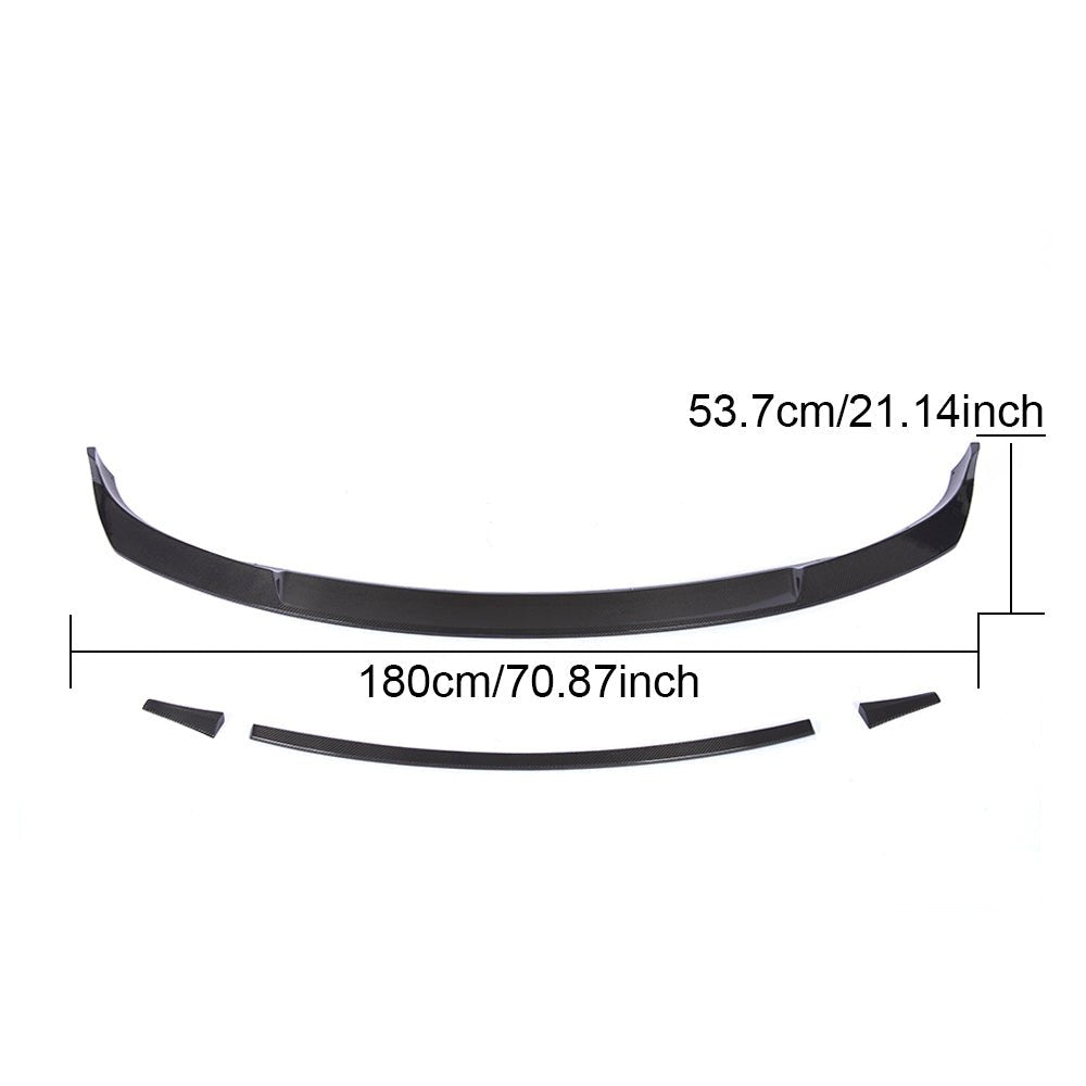 DynaCarbon™️ Carbon Front Lip Spoiler for Tesla Model 3 Sedan 2017-2019