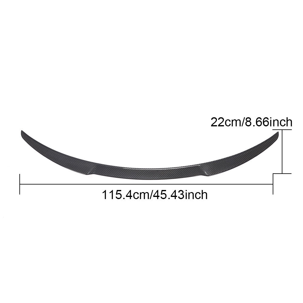 DynaCarbon™️ Carbon Rear Trunk Spoiler for Tesla Model Y Sport Utility 4-Door 2019-2021