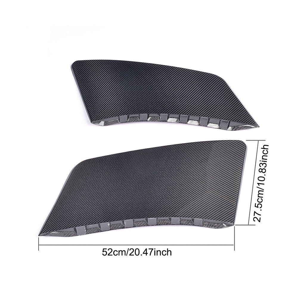 DynaCarbon™️ Carbon Rear Quarter Panel Fender Scoop for Ford Mustang GT Coupe 2015-2023