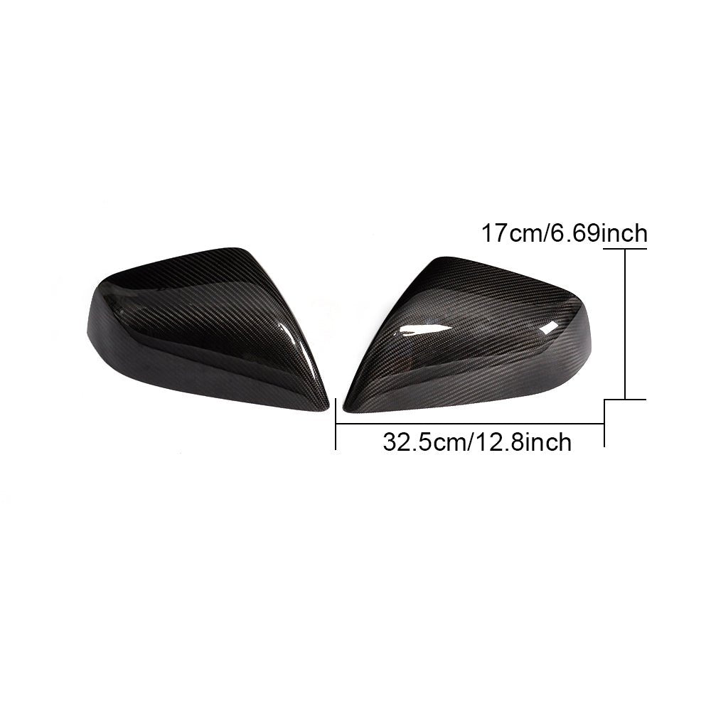 DynaCarbon™️ Carbon Side Mirror Covers for Tesla Model X SUV 2016-2018