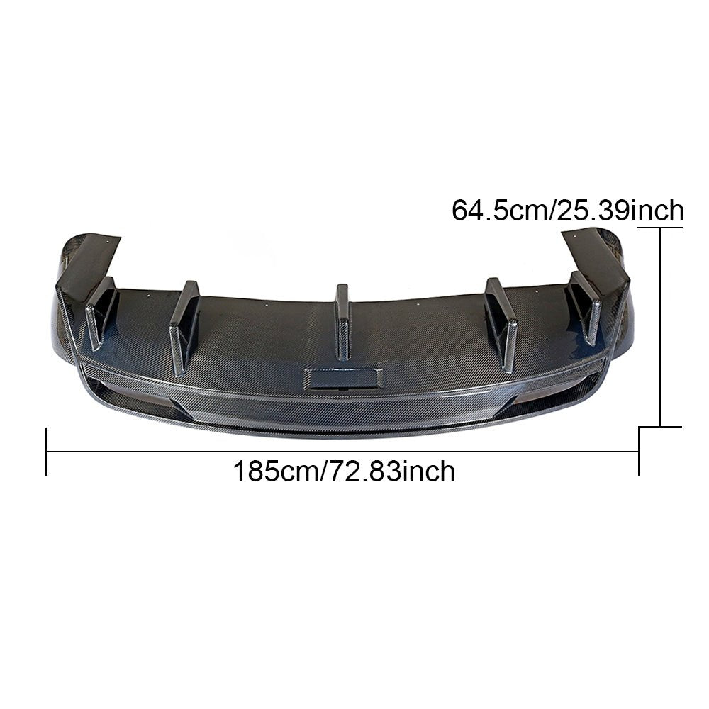 DynaCarbon™️ Carbon Rear Diffuser for Tesla Model X 75D 90D P90D 100D P100D 2016-2018