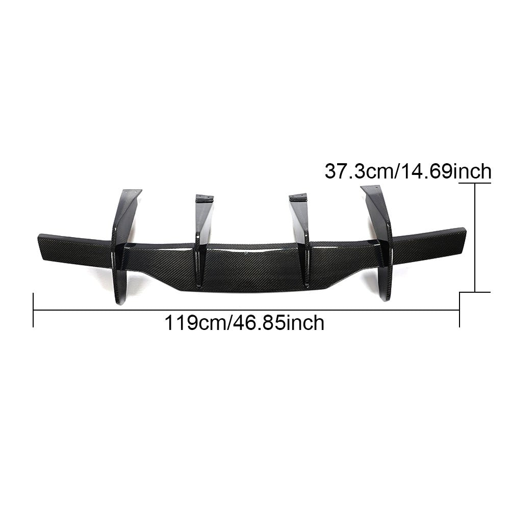 DynaCarbon™️ Carbon Rear Bumper Diffuser for Chevrolet Corvette C8 2020-2021