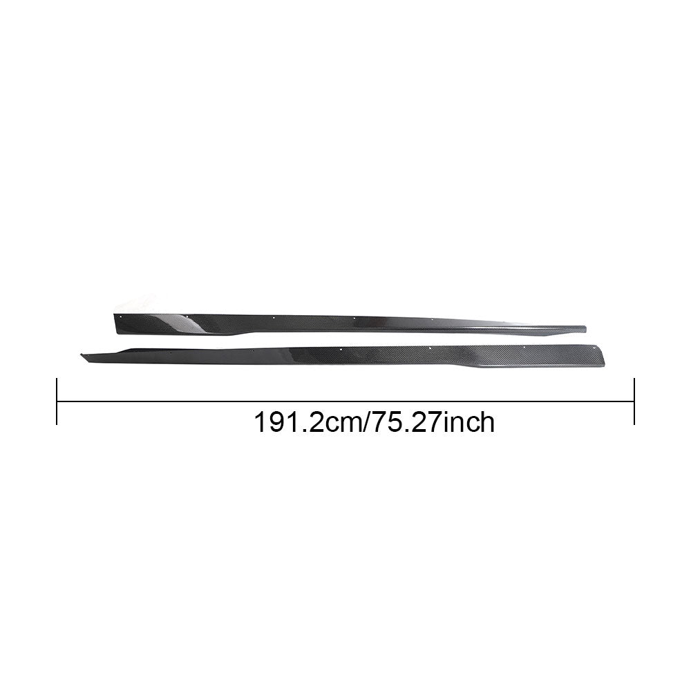DynaCarbon™️ Carbon Side Skirts for Ford Mustang Dark Horse 2024-2026