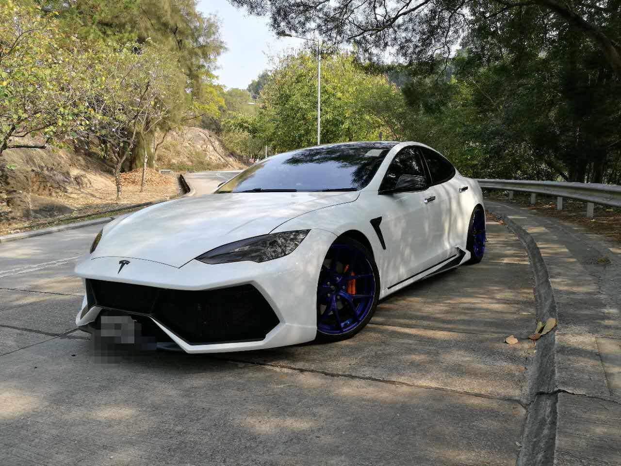 DynaCarbon™️ Carbon Bumper Kit for Tesla Model S 85 P85 2012-2016