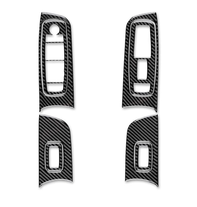 DynaCarbon™️ Carbon Fiber Window Control Panel Trim for Dodge Charger 2015-2023