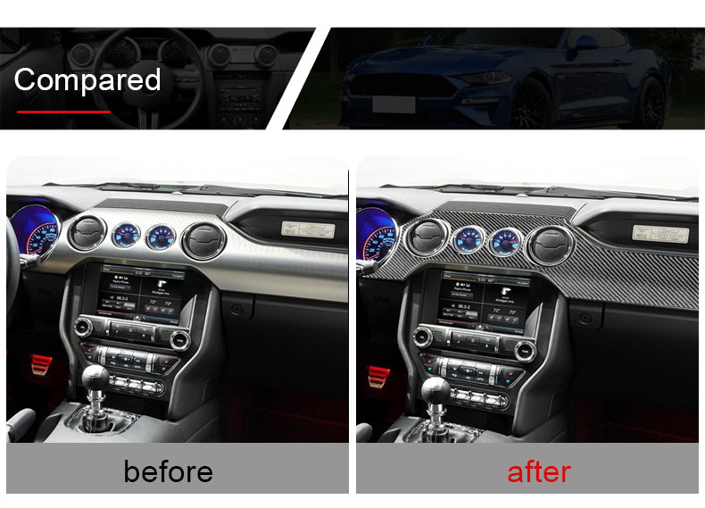 DynaCarbon™️ Full Dashboard Set for Ford Mustang 2015-2023
