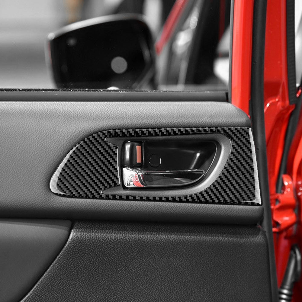 DynaCarbon™ 7 PCS Carbon Fiber Front/Rear Door Trims For Subaru WRX 2015-2016