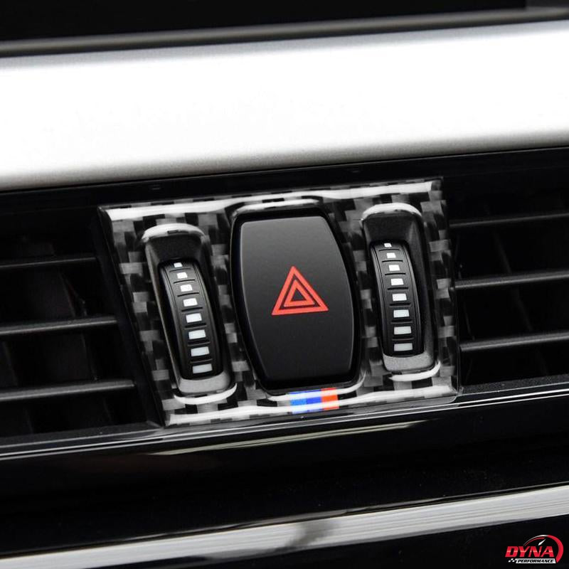 DynaCarbon™️ 5Pcs Carbon Fiber Air Conditioning Outlet Trim Overlay for BMW F48 X1 2016-2018