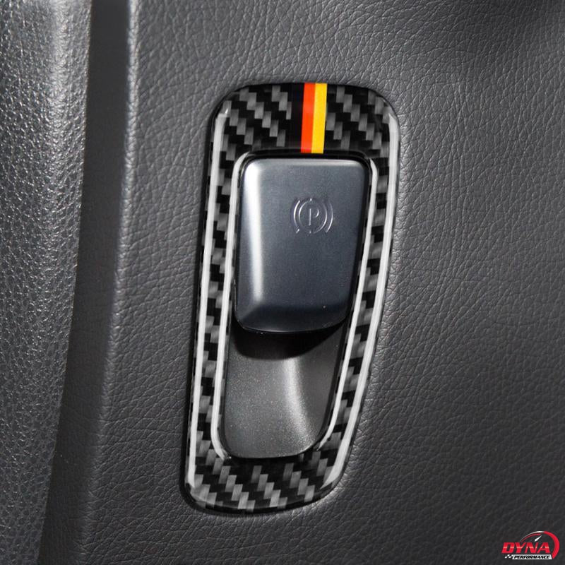 DynaCarbon™️ Carbon Fiber Handbrake Button Trim for Mercedes Benz W205 C Class C180 C200 C300 GLC