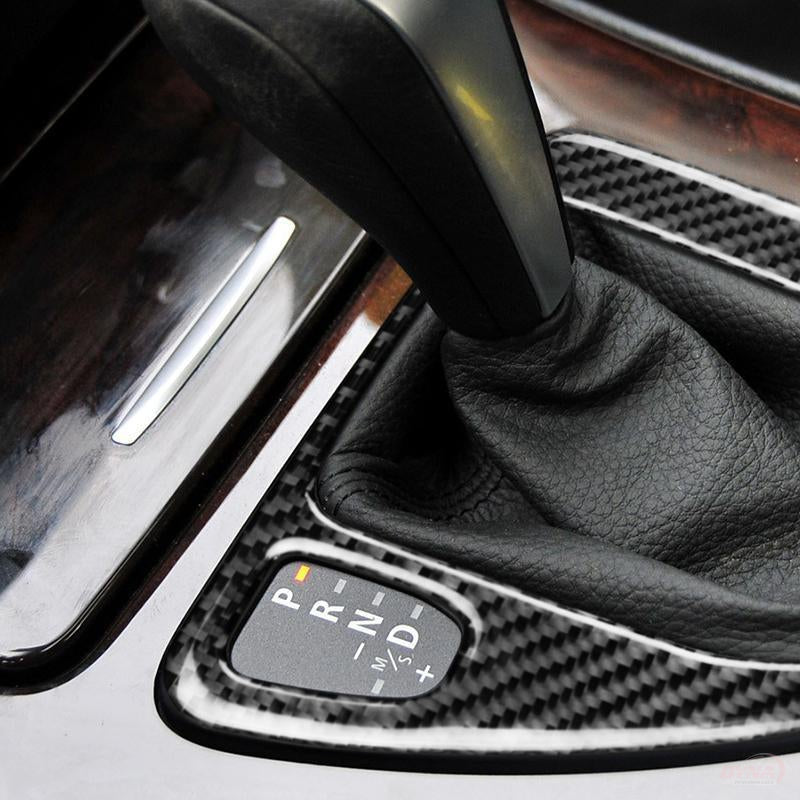 DynaCarbon™️ Carbon Fiber LHD Gear Shift Panel Trim Overlay for BMW 3 Series E90 E92 E93