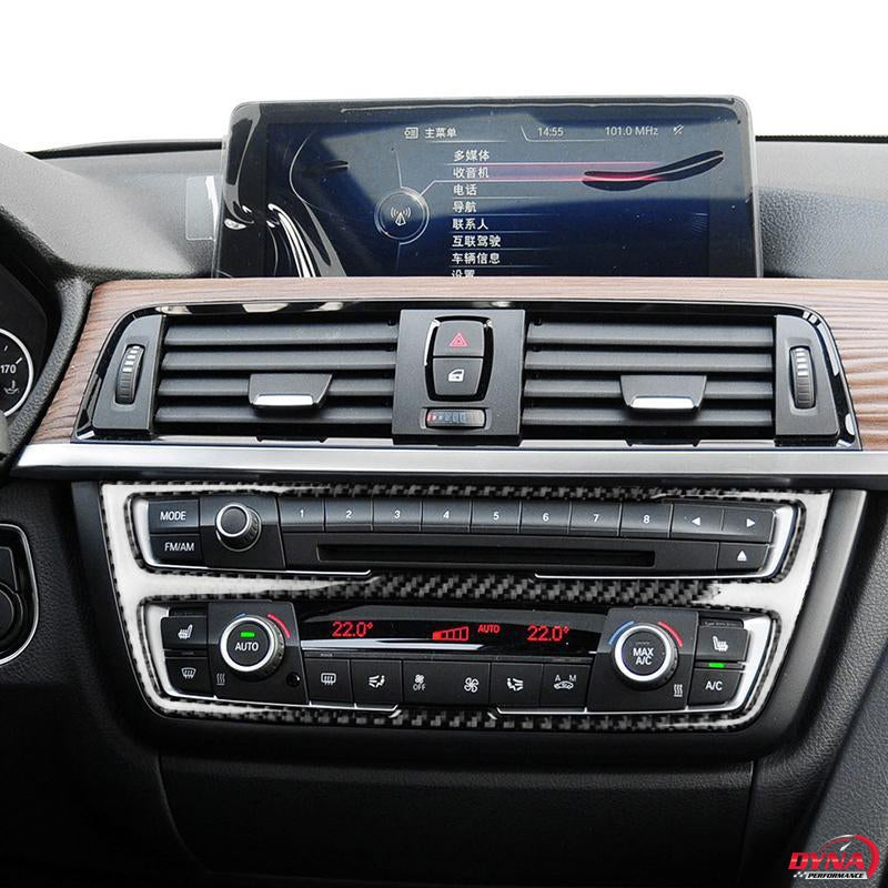DynaCarbon™️ Carbon Fiber LHD Center Console Panel Trim Overlay for BMW F30 F32 F34 F80 F82