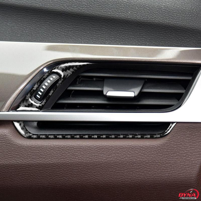 DynaCarbon™️ 5Pcs Carbon Fiber Air Conditioning Outlet Trim Overlay for BMW F48 X1 2016-2018