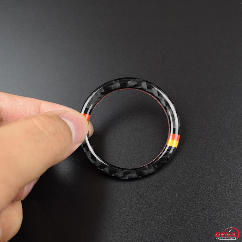 DynaCarbon™️ Carbon Fiber Start/Stop Ring Trim Overlay for Mercedes Benz