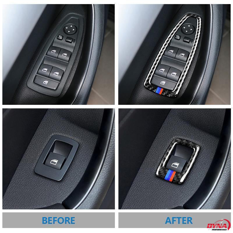 DynaCarbon™️ Carbon Fiber Armrest Panel Trim Overlay for BMW F48 X1