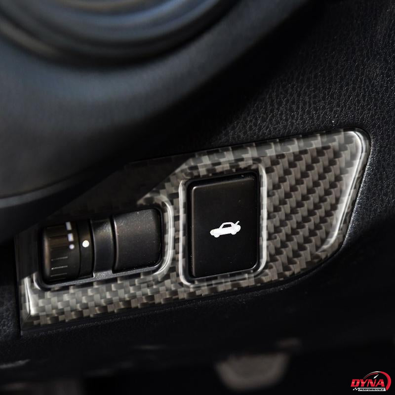 DynaCarbon™️ Carbon Fiber Trunk Control Trim Overlay for Scion FR-S 2013-2016