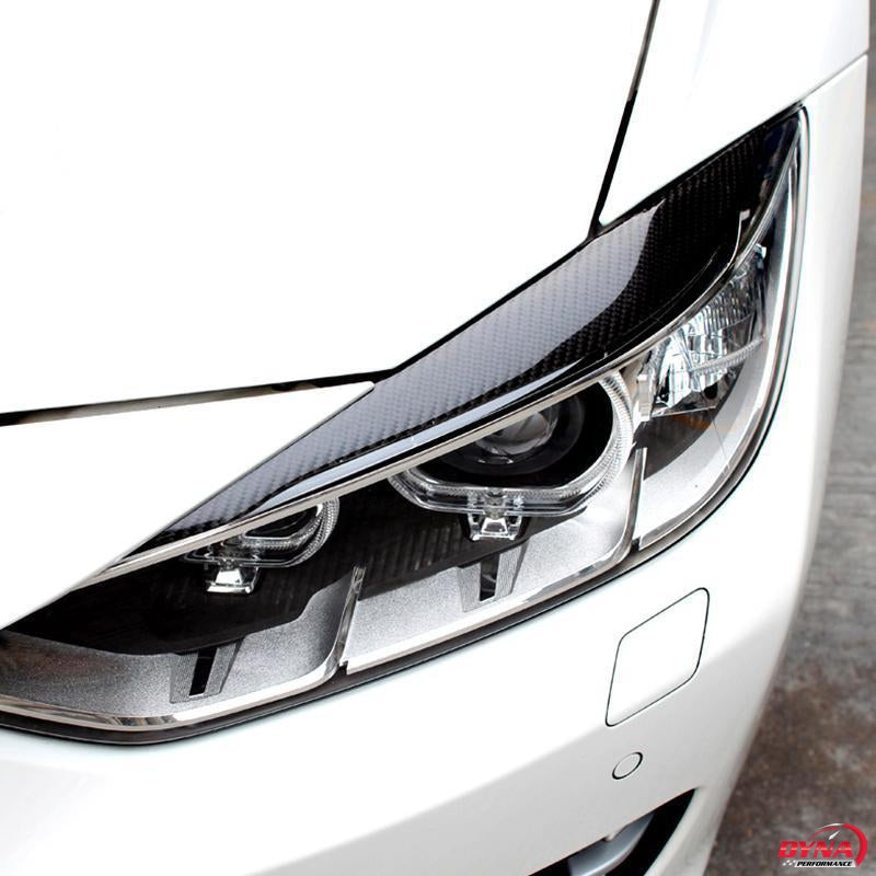 DynaCarbon™️ Carbon Fiber Headlight Eyebrows for BMW F30 3 Series F32 4 Series 2013-2015 Pre-Facelift