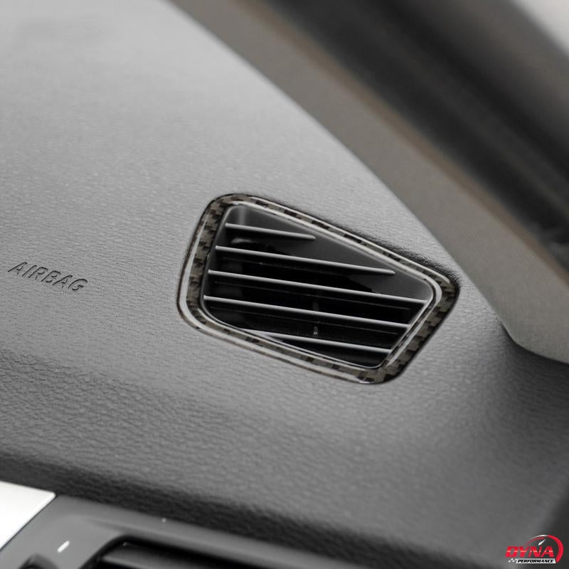 DynaCarbon™️ Carbon Fiber 2PCS Air Conditioning Vent Outlet Frame Trim Overlay for BMW X3 F25 X4 F26