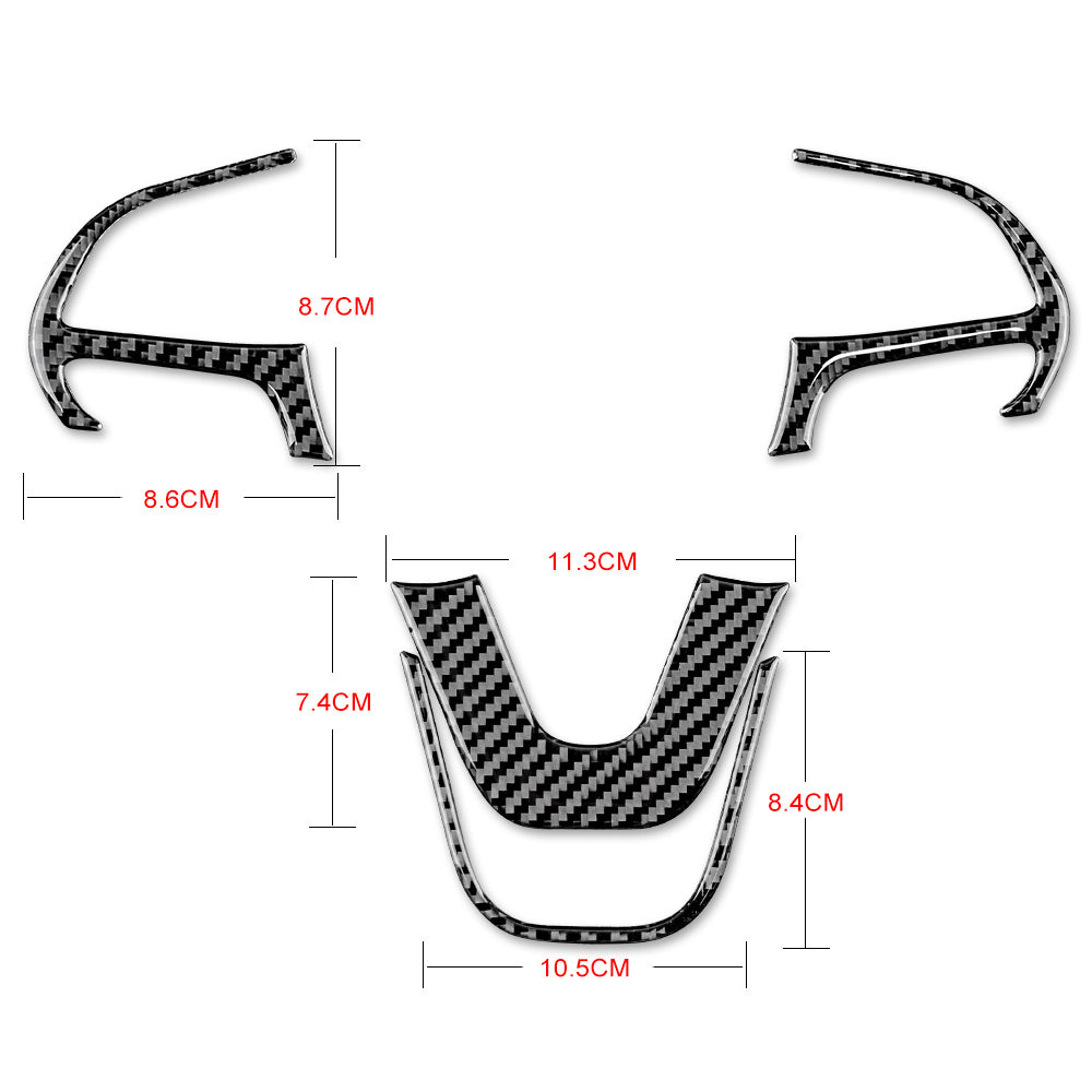 DynaCarbon™️ Carbon Fiber Steering Wheel Trim For Dodge Charger 2015-2023