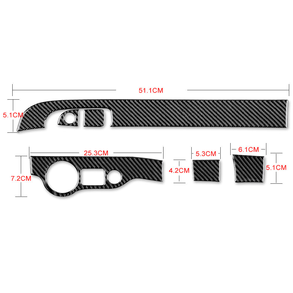 DynaCarbon™️ Carbon Fiber Co-pilot Storage Box Frame Trim for Dodge Charger 2015-2023