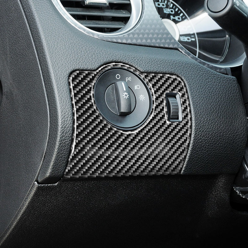 DynaCarbon™ Headlight Control Trim For Ford Mustang 2010-2014