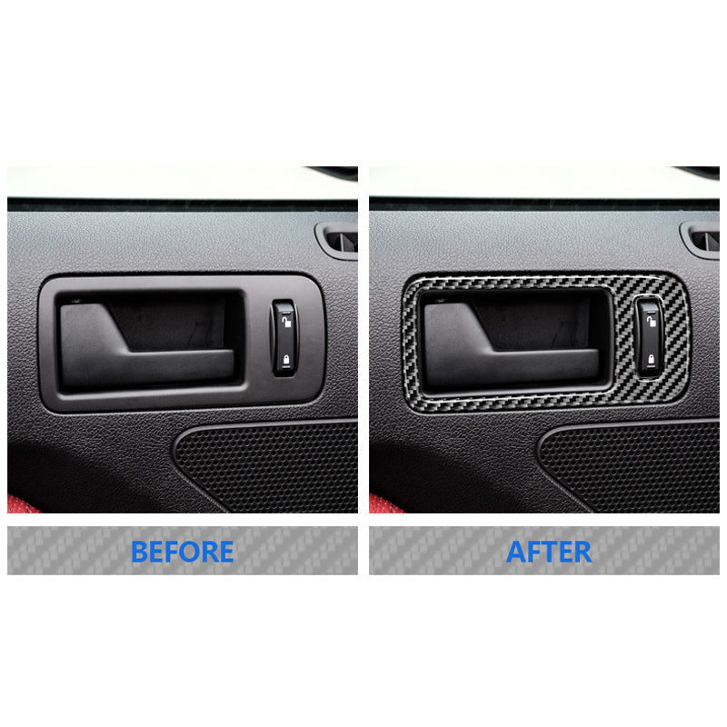 DynaCarbon™ 2 PCS Door Handle Trim For Ford Mustang 2010-2014