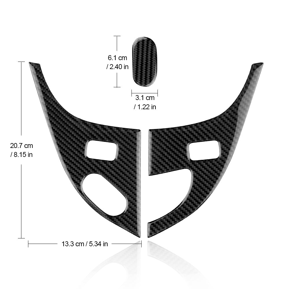 DynaCarbon™ Carbon Fiber Door Lock Trims for Corvette C6 2005-2007