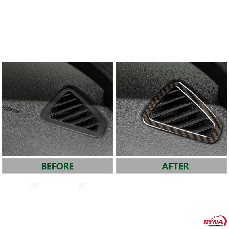 DynaCarbon™️ 2PCS Carbon Fiber AC Outlet Vent Trim Overlay for BMW X5 F15 2014-2017