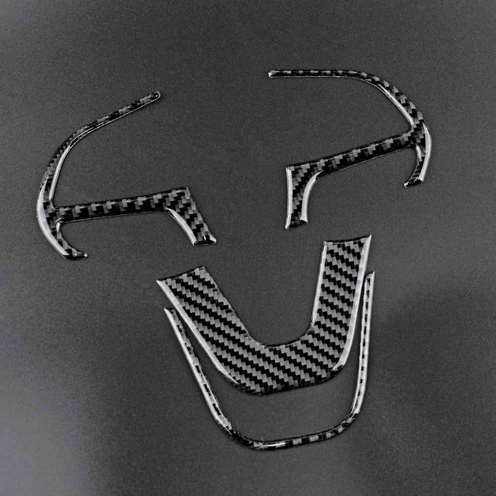 DynaCarbon™️ Carbon Fiber Steering Wheel Trim For Dodge Charger 2015-2023