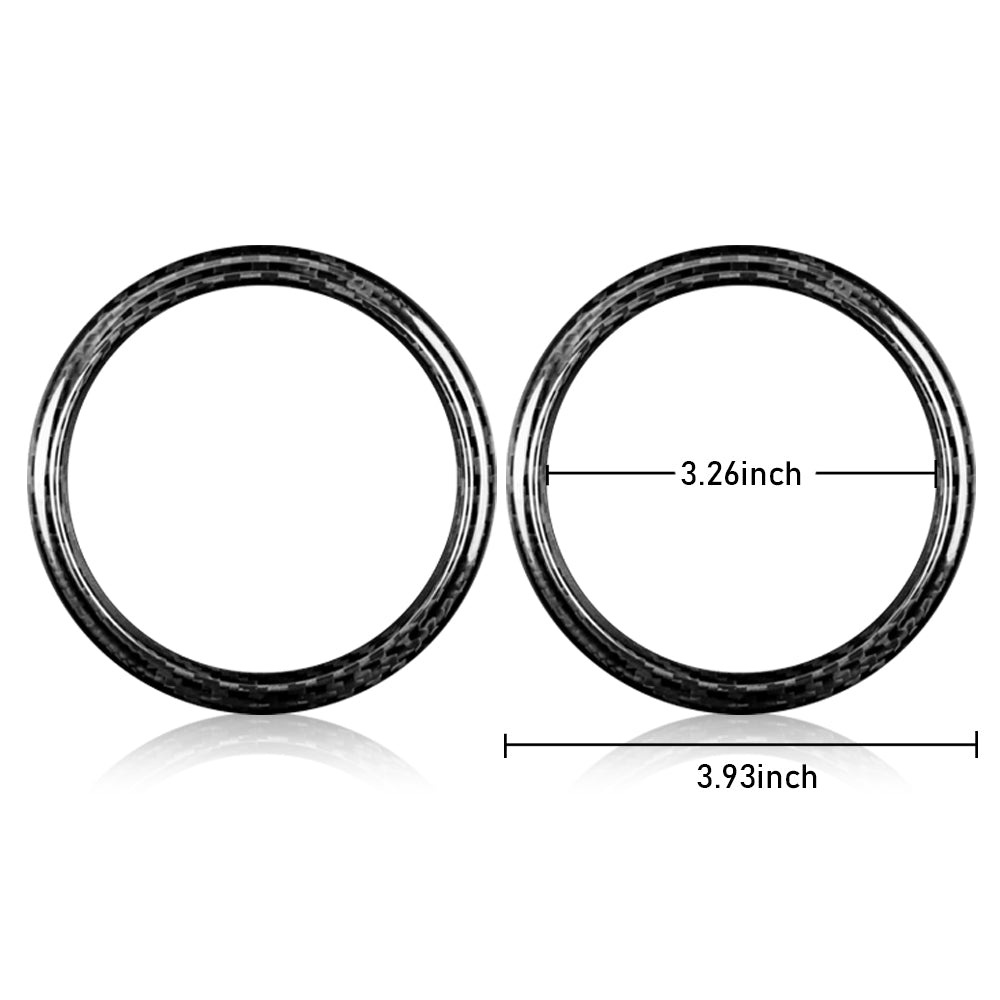 DynaCarbon™️ Hard carbon Air Conditioning Outlet Vent Circle Trims for Subaru BRZ / Toyota 86 2013-2020