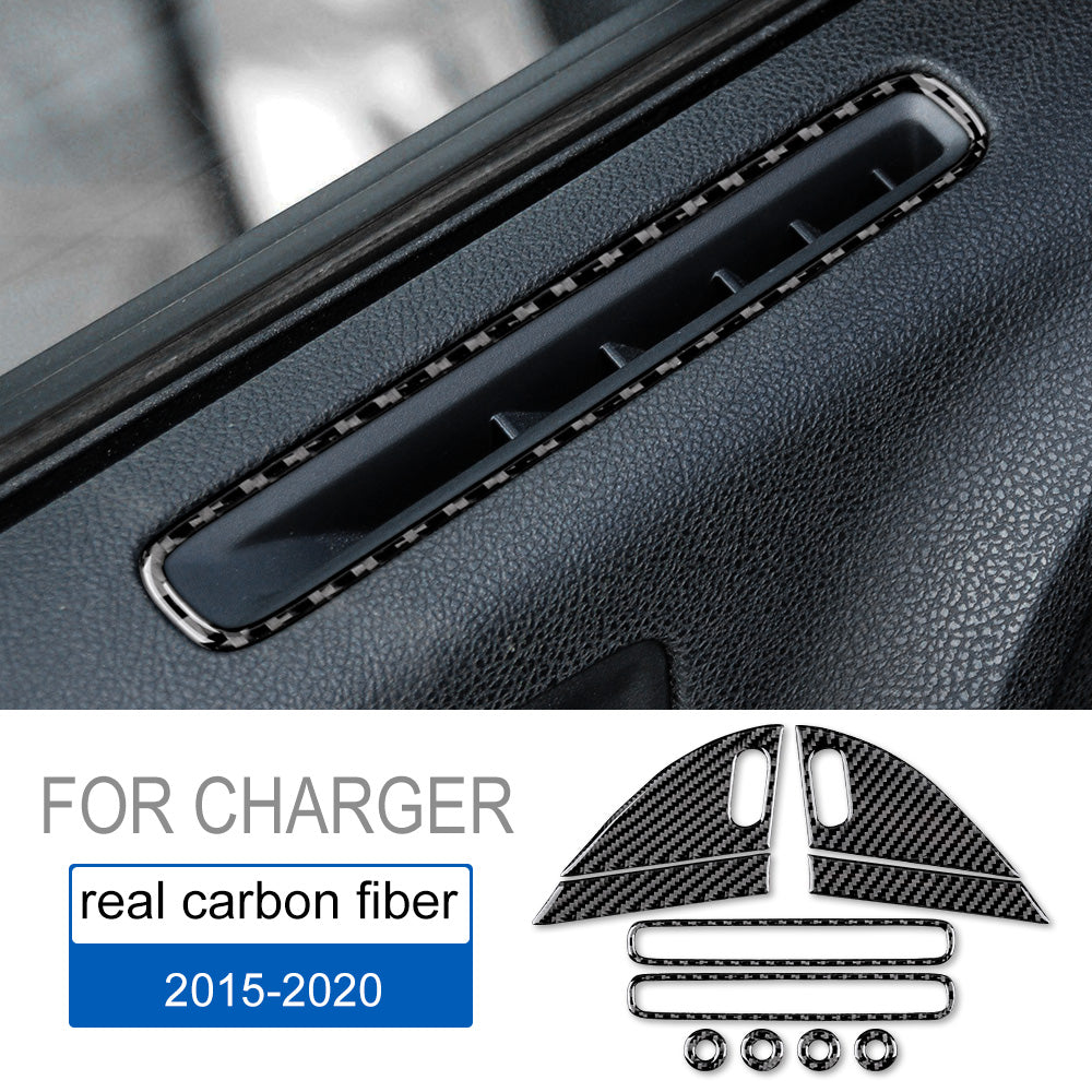 DynaCarbon™️ Carbon Fiber Door Pillar Trim for Dodge Charger 2015-2023