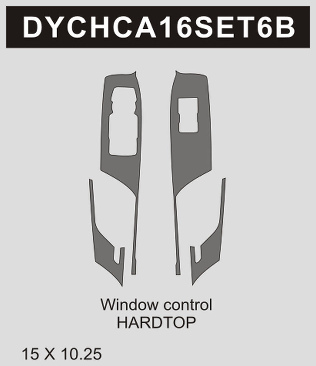 DynaCarbon™️ Carbon Fiber Window Control Trim for Chevrolet Camaro 2016-2023