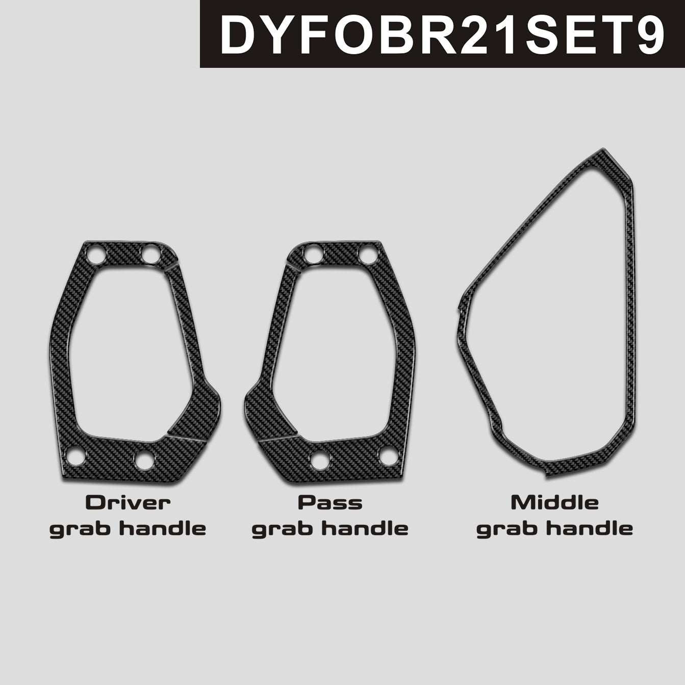DynaCarbon™️ Carbon Grab Handles for Ford Bronco 2021-2024