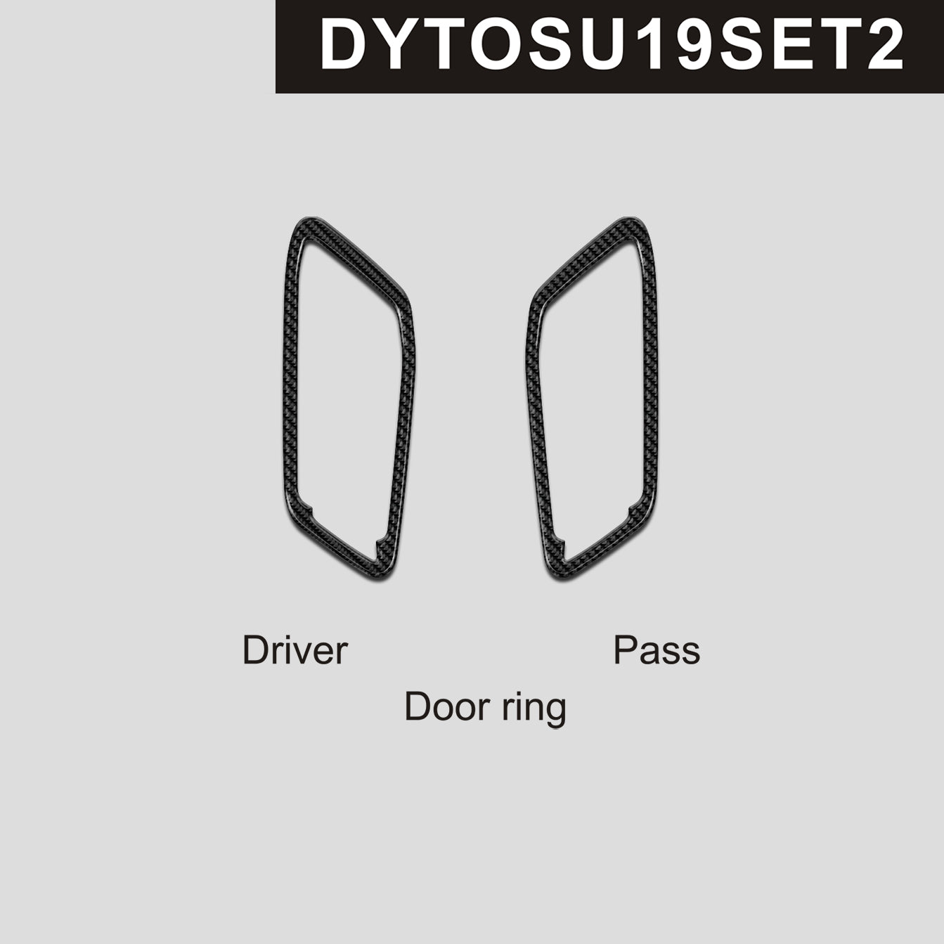 DynaCarbon™️ Carbon Fiber Door Rings Trim for Toyota Supra 2019-2022