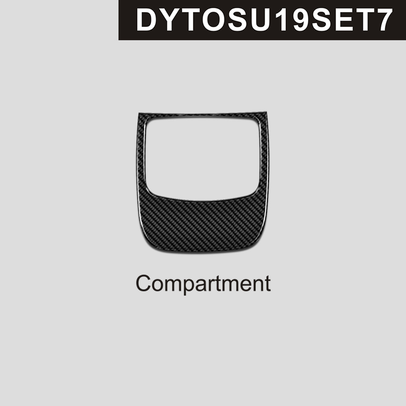 DynaCarbon™️ Carbon Fiber Rear of Armrest Trim for Toyota Supra 2019-2023