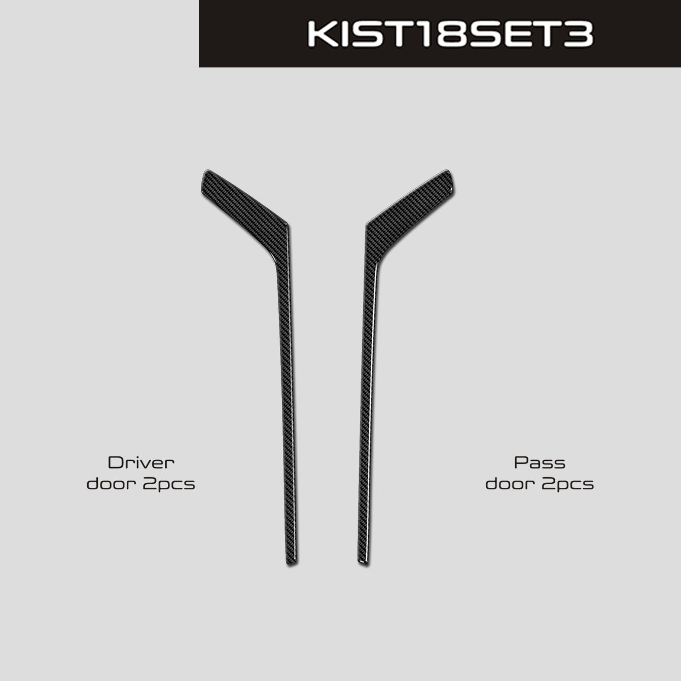 DynaCarbon™️ Carbon Fiber Door Panels For Kia Stinger 2018-2022
