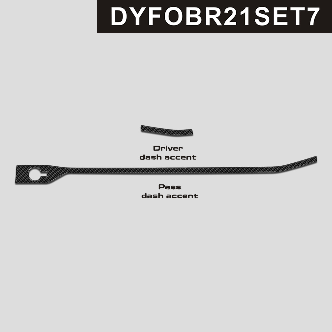 DynaCarbon™️ Carbon Dash Accent for Ford Bronco 2021-2024