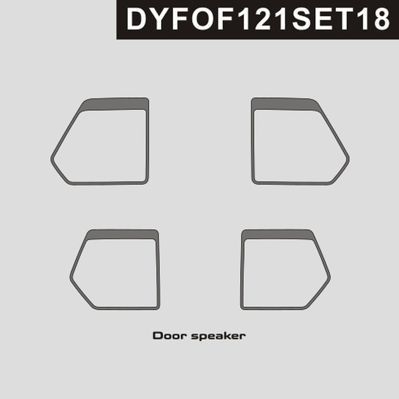 DynaCarbon™️ Carbon Door Speaker Trims for Supercrew Model for Ford F-150 2021-up