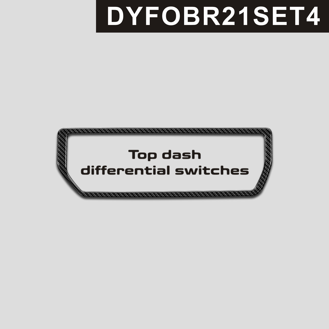 DynaCarbon™️ Carbon Fiber Differential Switches for Ford Bronco 2021-2024