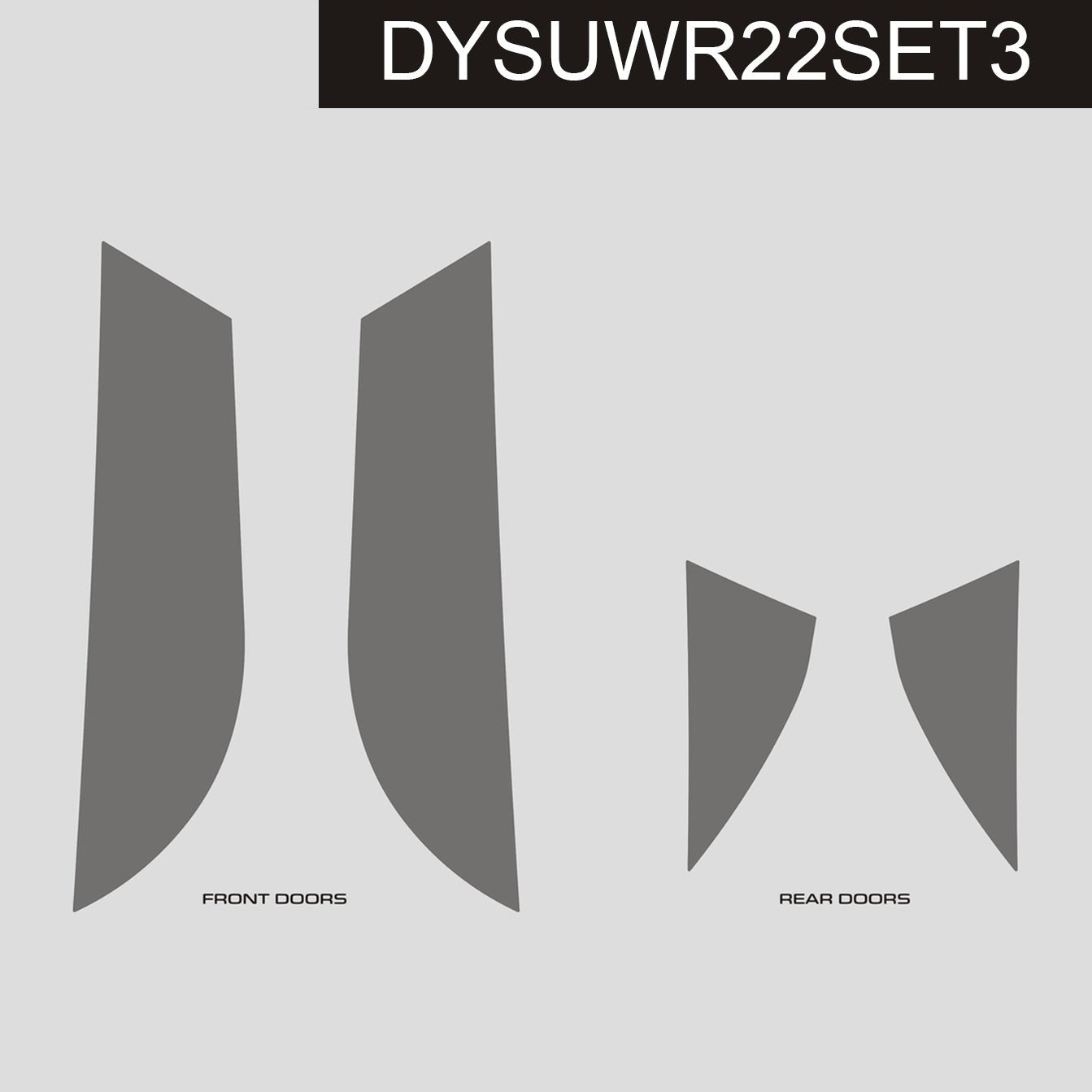 DynaCarbon™️ Carbon Door Kick Panels for Subaru WRX 2022-2023