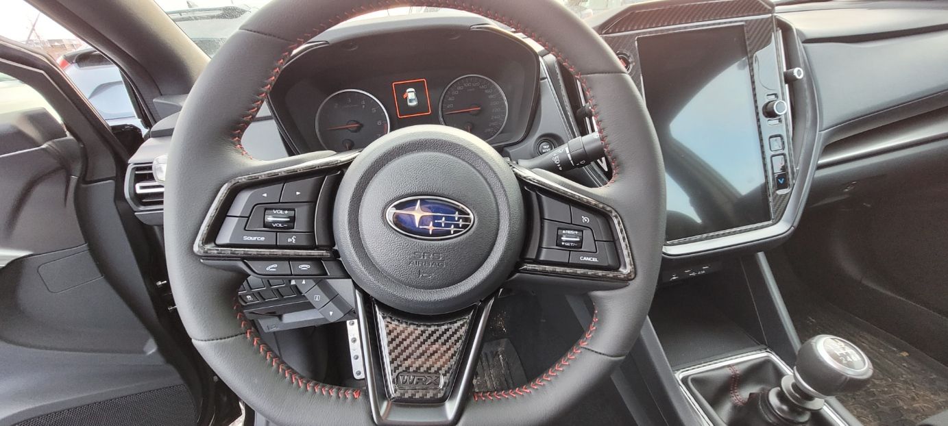 DynaCarbon™️ Carbon Steering Wheel Trim for Subaru WRX 2022-2024