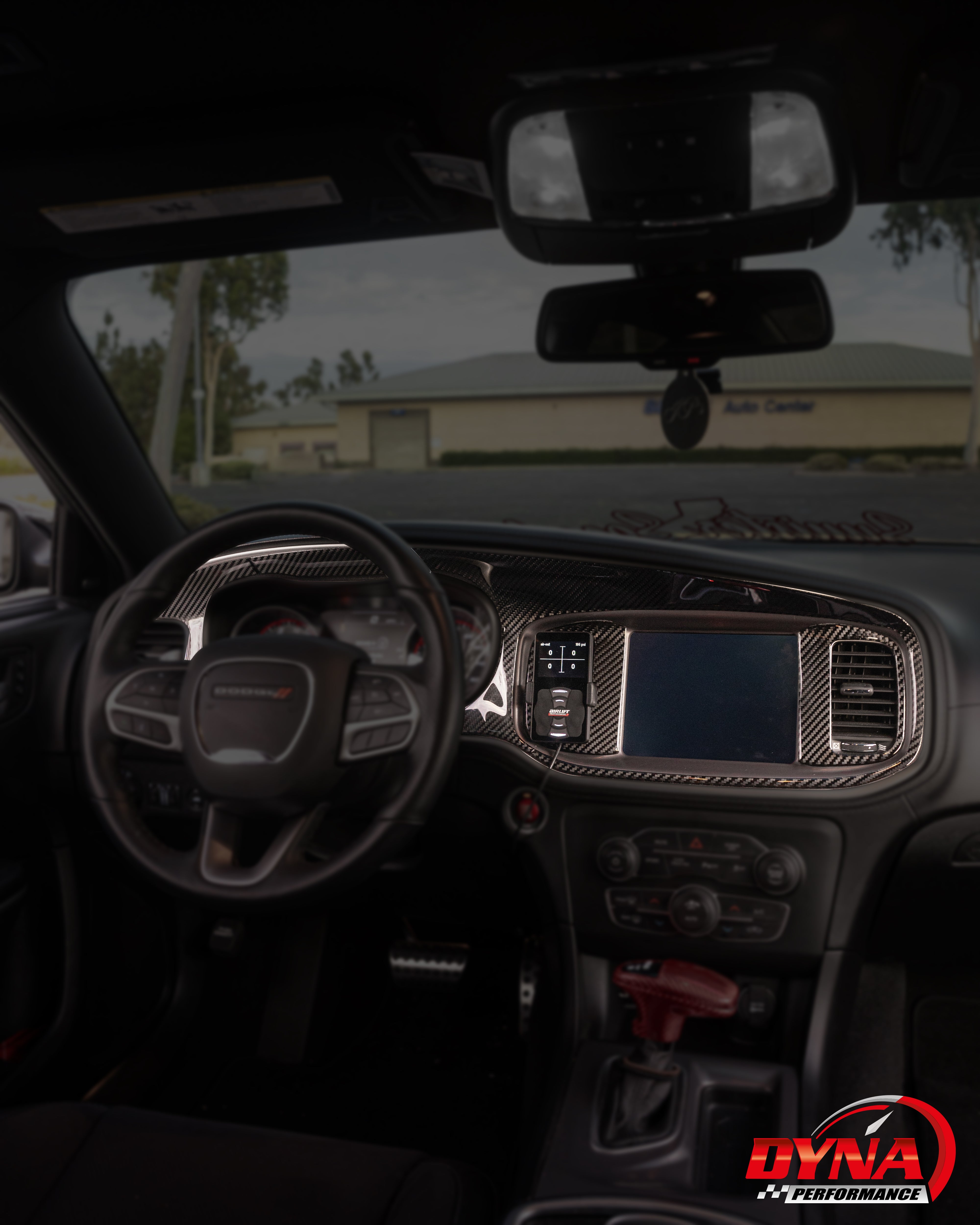 DynaCarbon™️ Carbon Fiber Full Dashboard Kit for Dodge Charger 2015-2023