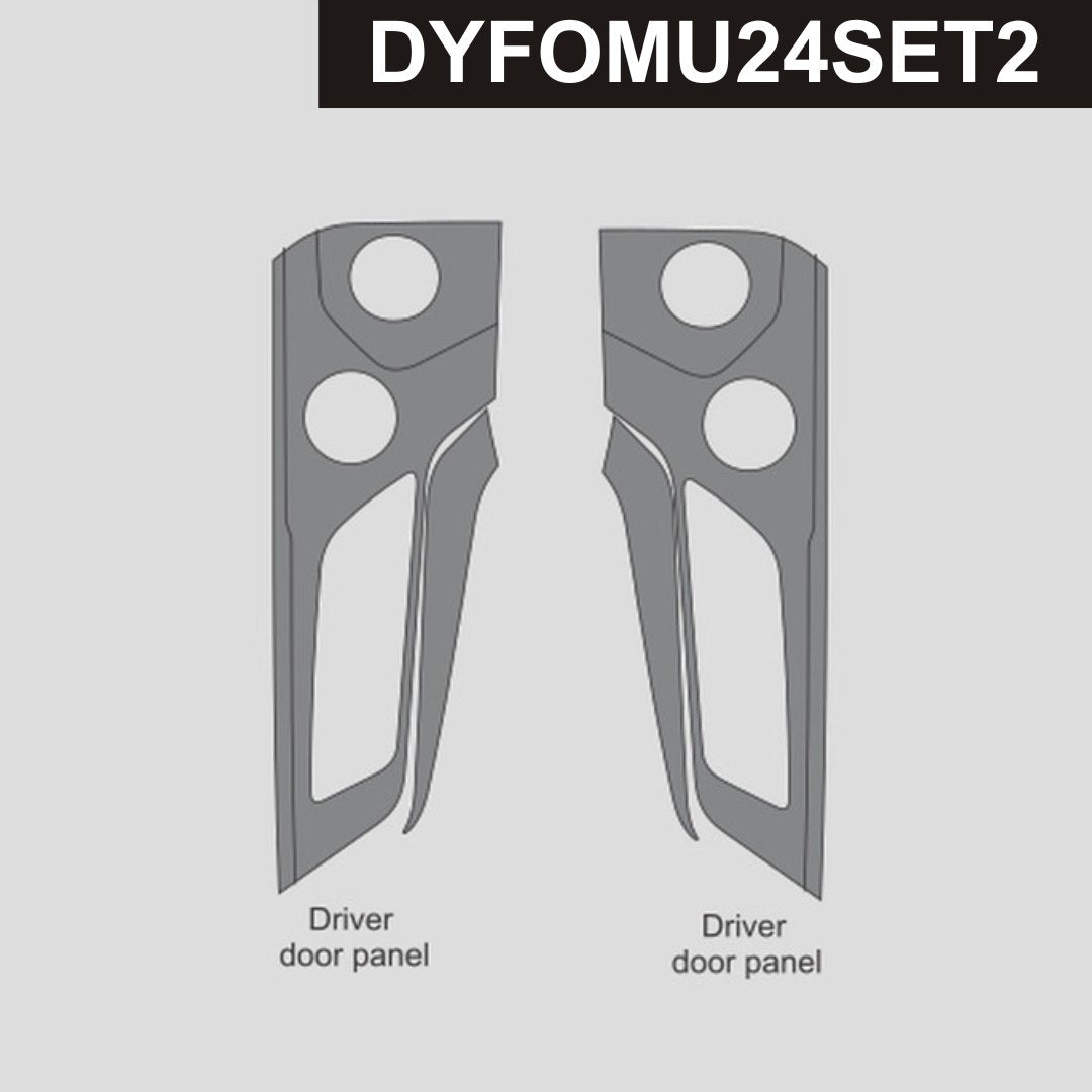 DynaCarbon™ Carbon Door Handle Panel trim kit for Ford Mustang 2024-2026