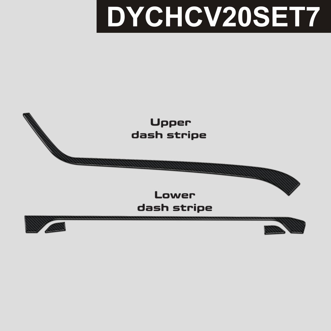 DynaCarbon™️ Carbon Console Switches and Upper Trim for Chevrolet Corvette 2020-2025