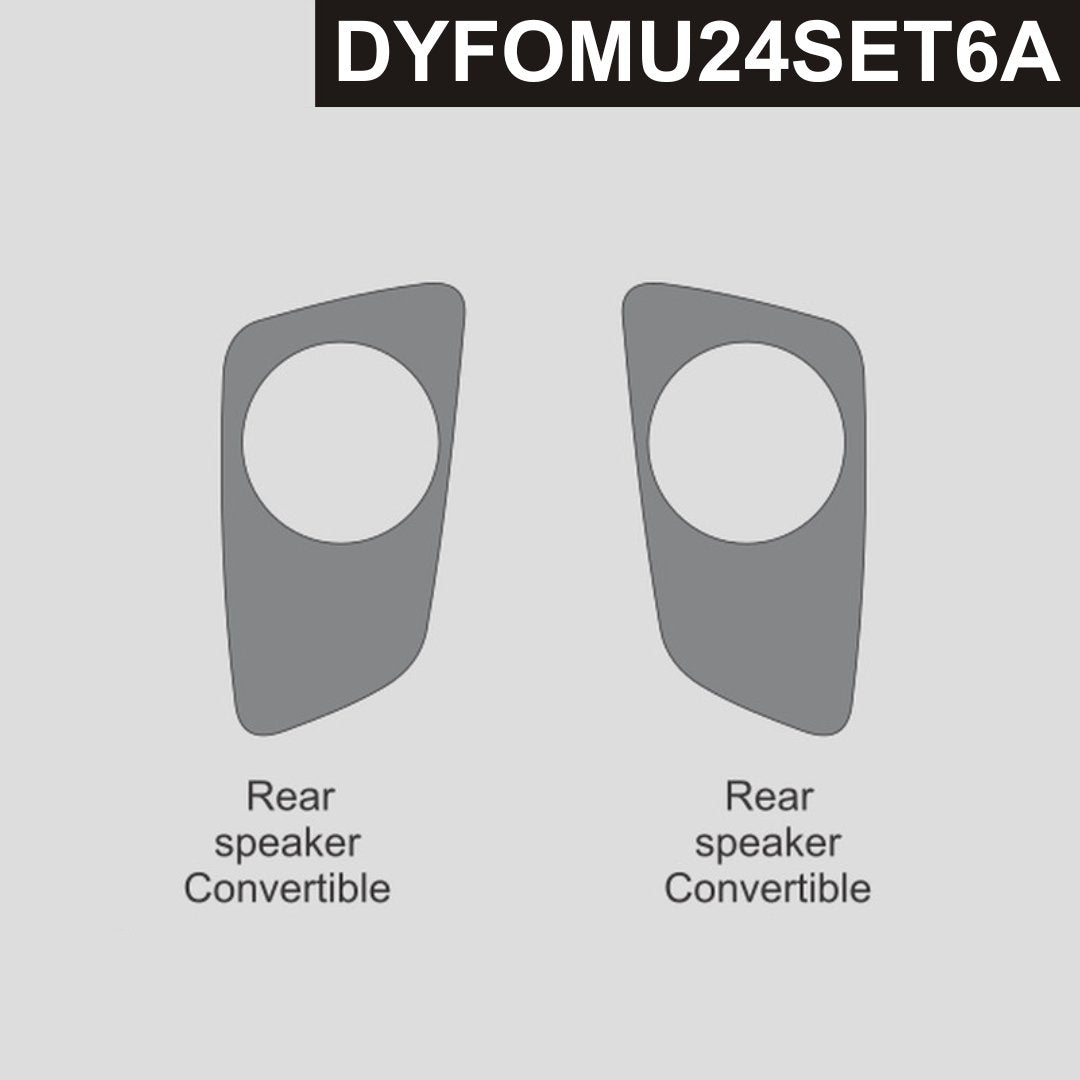 DynaCarbon™ Carbon Rear Seats Panels for Ford Mustang Convertible 2024-2026