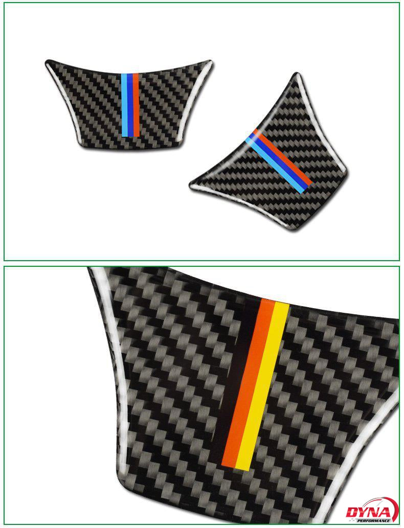 DynaCarbon™️ Carbon Fiber Steering Wheel Trim Overlay Cover for BMW F10 F11 F07 5 Series