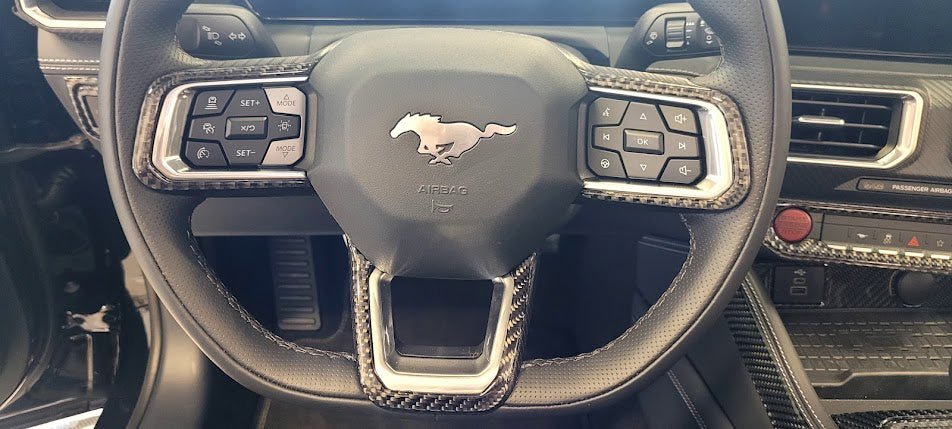 DynaCarbon™ Carbon Steering Wheel kit for Ford Mustang 2024-2025